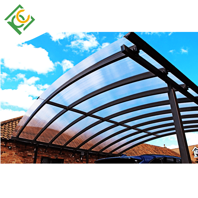 Aluminium Bronze Canopy with Polycarbonate Sheet Roof 100x150