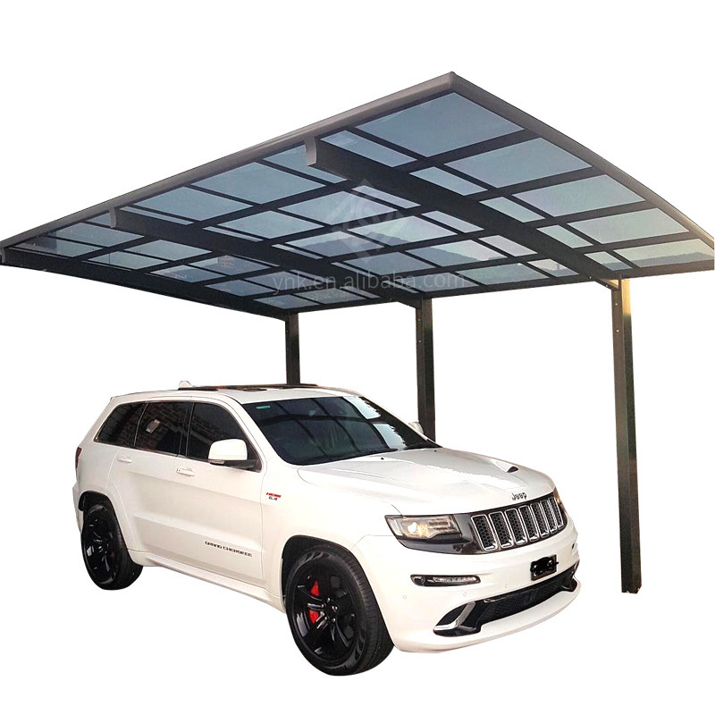 cantilever aluminum frame carport garages canopy with polycarbonate roof for sale