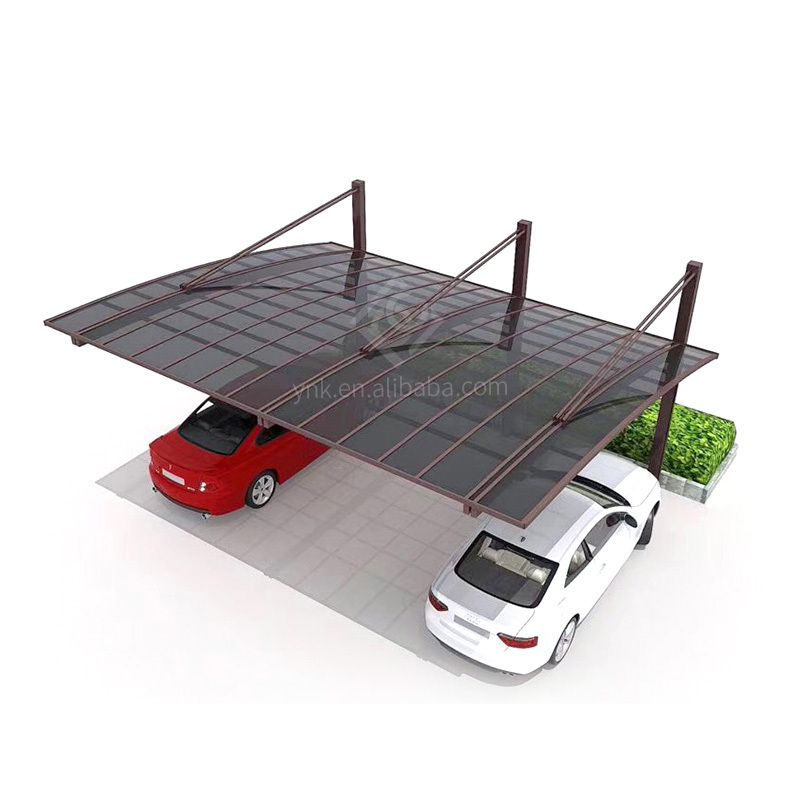 manufacturer supply powder coated canopy for tent garage heavy duty wind resistant aluminum 2 car polycarbonate carport