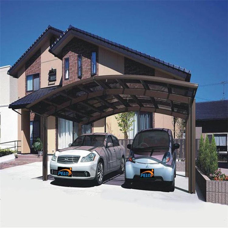 Sturdy and durable aluminium carports with polycarbonate sheet roof