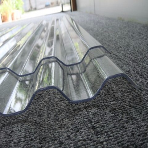 Heat Insulation Pc Clear Corrugated Plastic Polycarbonate Sheet For House Roof Cover Materials