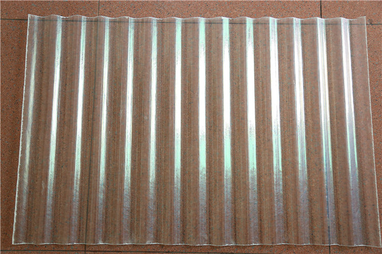 6mm Transparent corrugated wave plastic roofing polycarbonate sheet for roofing sheet resistant