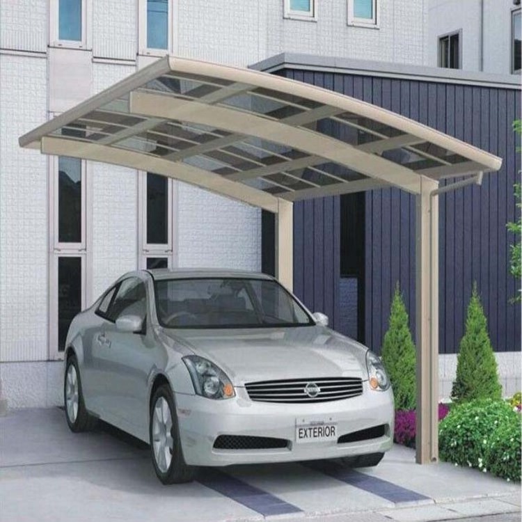 Garage pc sheet panel car parking shade polycarbonate shelter carports aluminum