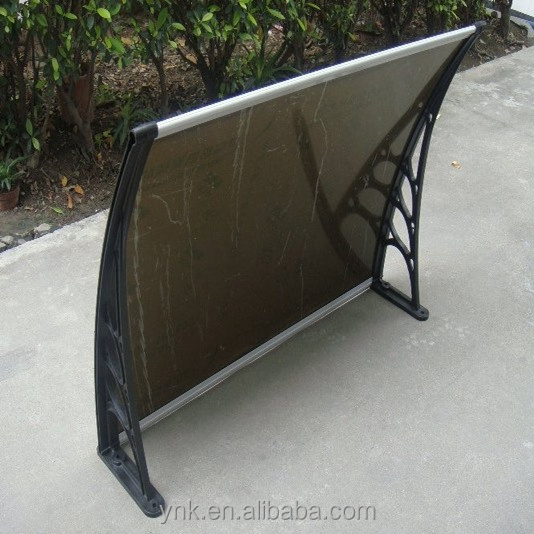 aluminium frame front window door canopy and polycarbonate canopy awning for sun protection