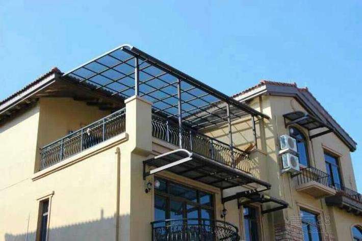 polycarbonate balcony awnings terrace roof with high quality