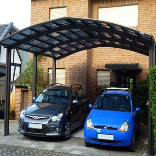 Garage pc sheet panel car parking shade polycarbonate shelter carports aluminum