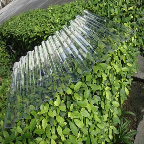 Unique clear corrugated polycarbonate greenhouse panel/sheet with UV coating protection