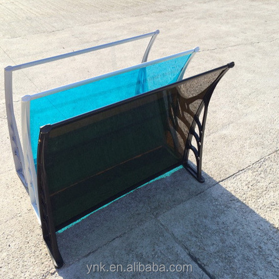 Plastic Roof Canopy, Polycarbonate rain Shed awning Entry Door Canopy