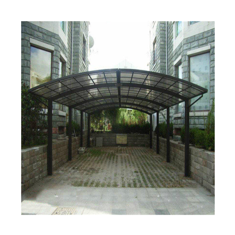 Sturdy and durable aluminium carports with polycarbonate sheet roof