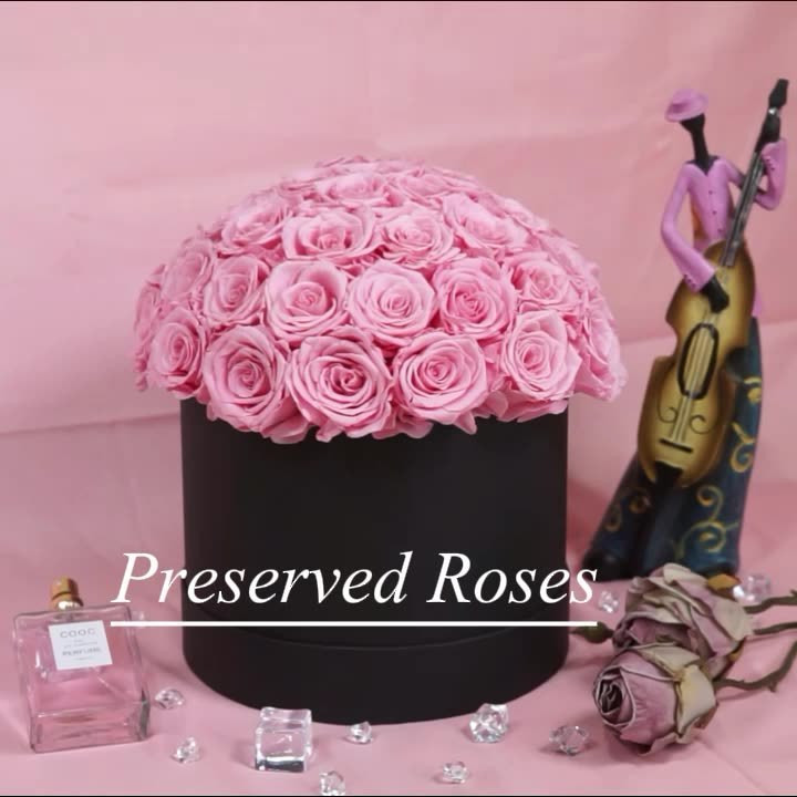 UKIQUEEN Eternal roses preserved flowers eternas Preserved rose forever box gift preservadas rosas for Valentine's Day