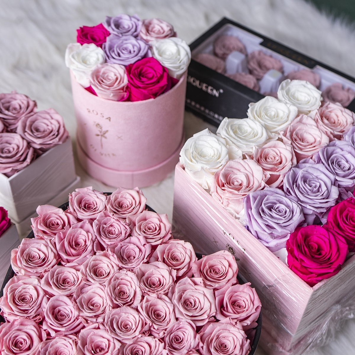 UKIQUEEN Eternal roses preserved flowers eternas Preserved rose forever box gift preservadas rosas for Valentine's Day