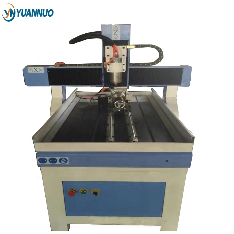 YN popular China small  6090 stone plastic PVC foam eps pcb jade stone mini 3d cnc carving engraving milling router machine