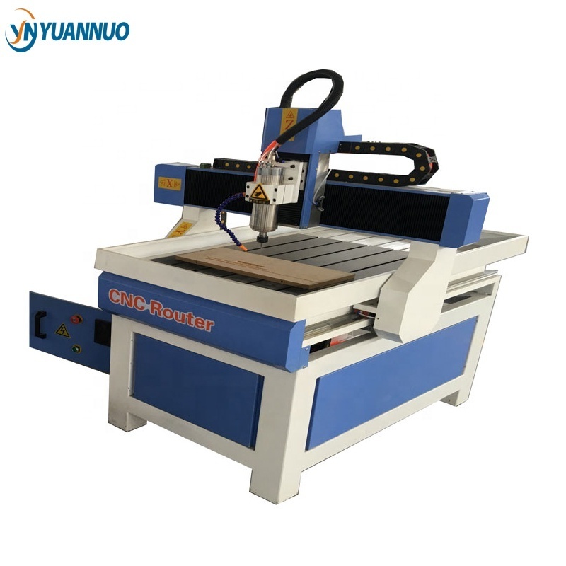 YN popular China small  6090 stone plastic PVC foam eps pcb jade stone mini 3d cnc carving engraving milling router machine