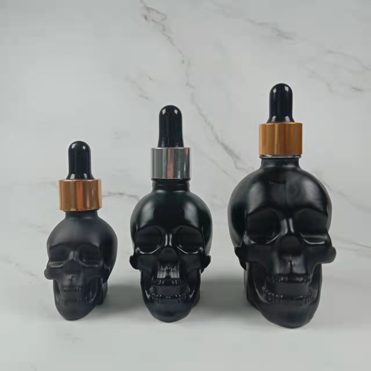 customized essential oil bottle with glass skull bottle skull shaped skull