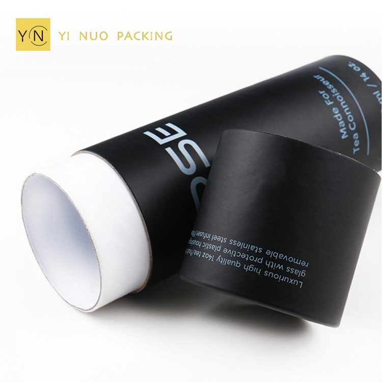 Round Cylinder Kraft Cardboard Paper Tube Packaging for Beard Oil Bottle Eco Friendly Cosmetic Packaging Craft Paper Packing YN