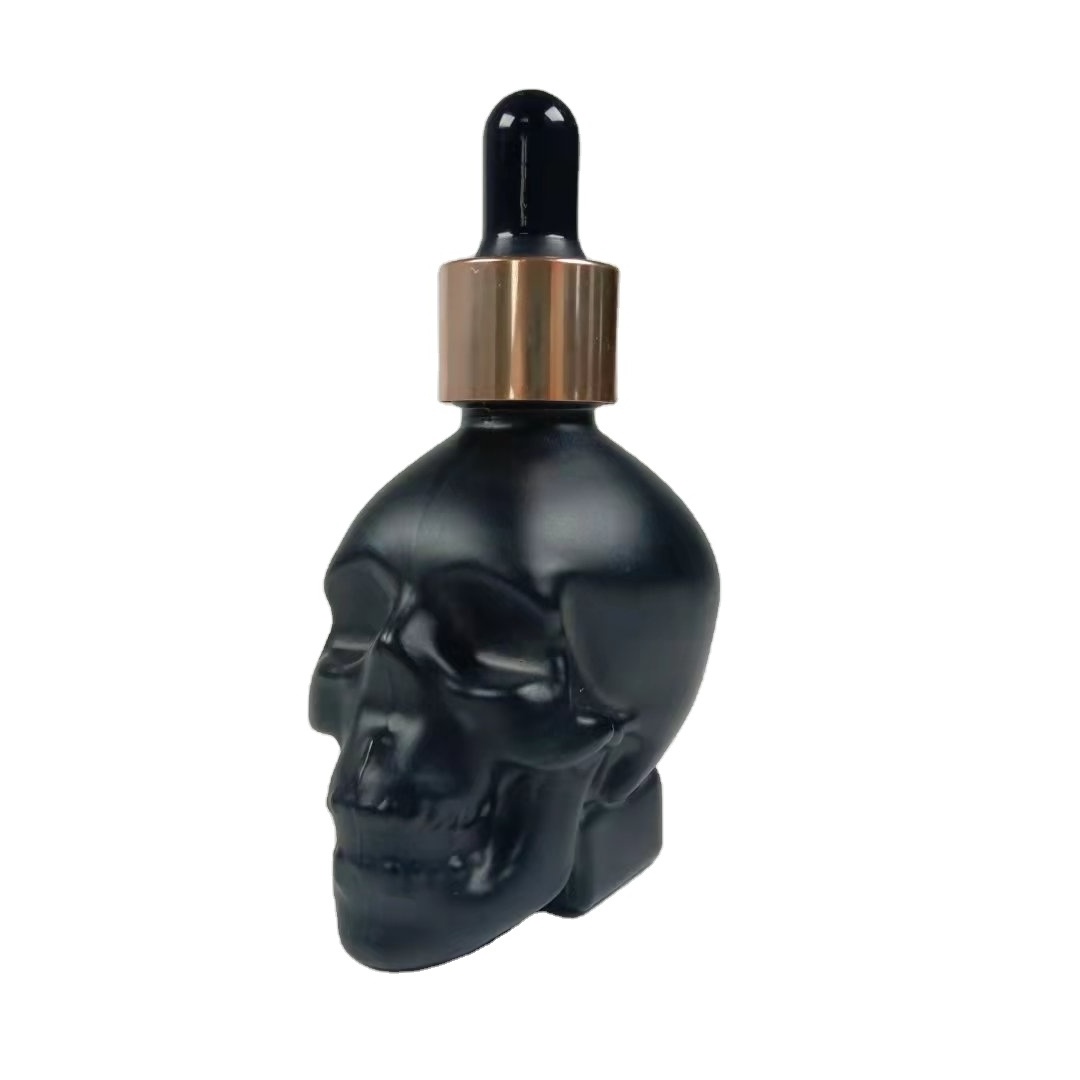 customized essential oil bottle with glass skull bottle skull shaped skull