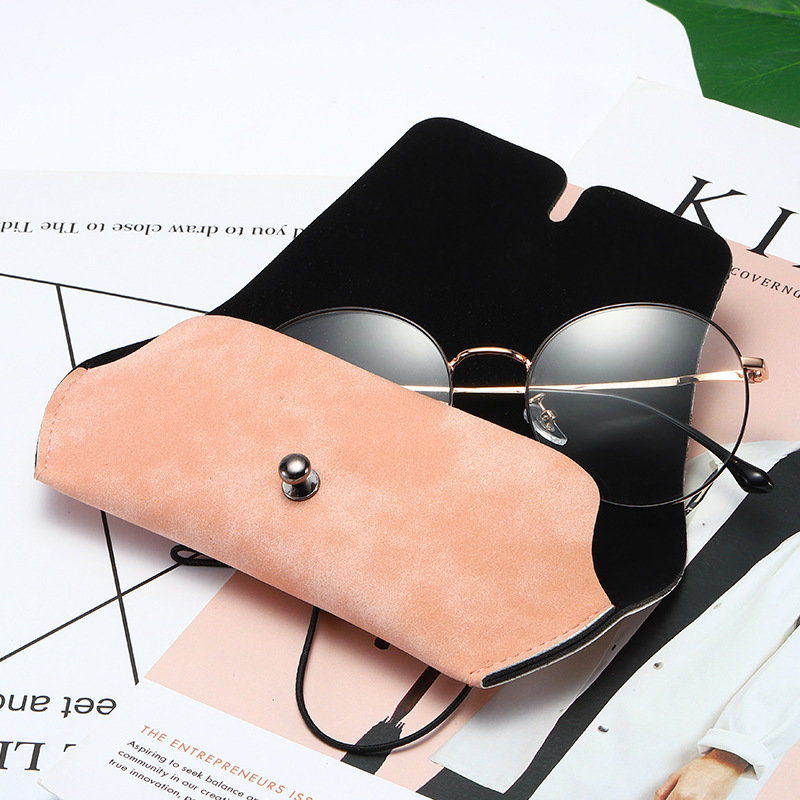 Hot sell manufacturer of spectacle packaging PU leather eyeglasses cases sunglasses accessories soft leather case for glasses