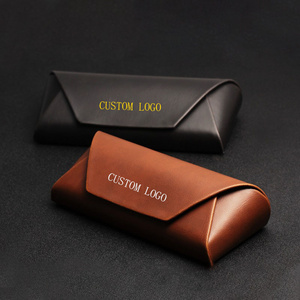 Hot Sale Custom Logo Sun Glasses Eyeglasses Storage Pu Leather Glass Sunglasses Case Glasses Cases For Glasses