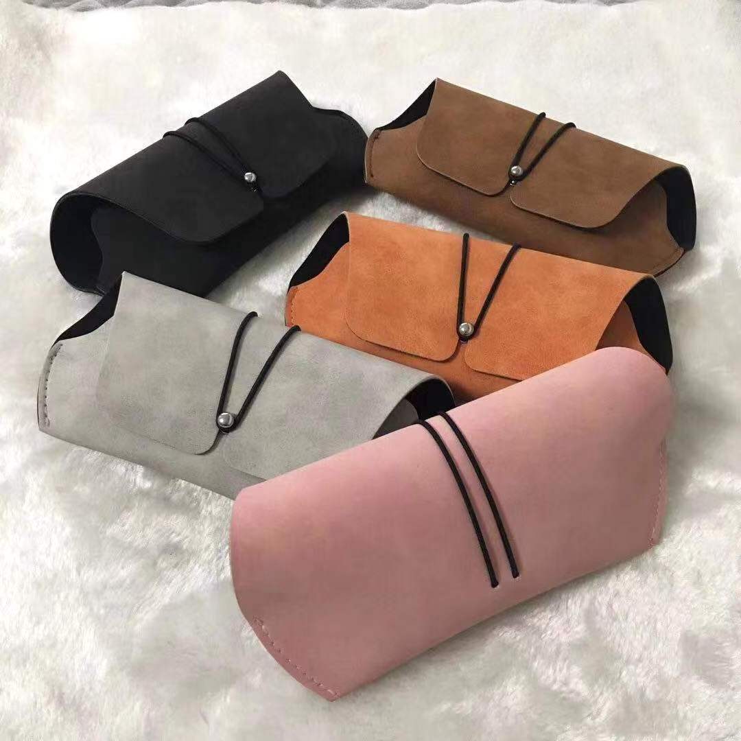 Hot sell manufacturer of spectacle packaging PU leather eyeglasses cases sunglasses accessories soft leather case for glasses