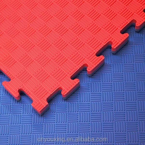 Interlocking Martial Arts Floor Mat Taekwondo 100x100x4cm EVA Foam, EVA Foam Karate Tappetini 10 Pieces OEM Service Woosung