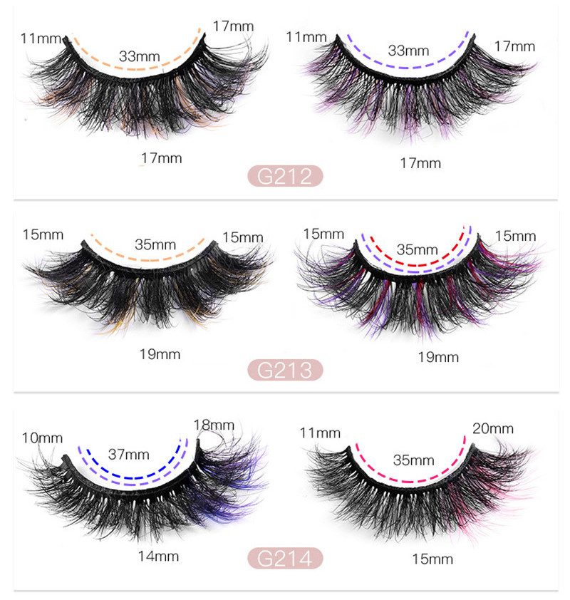 New color false eyelashes False Clear Band Eyelashes lashes Natural Look Eyeliner False Eyelash Set