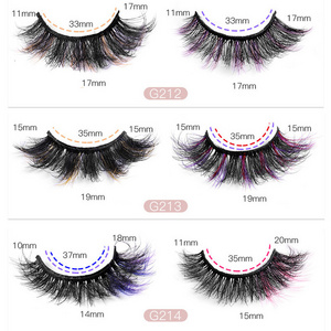 New color false eyelashes False Clear Band Eyelashes lashes Natural Look Eyeliner False Eyelash Set