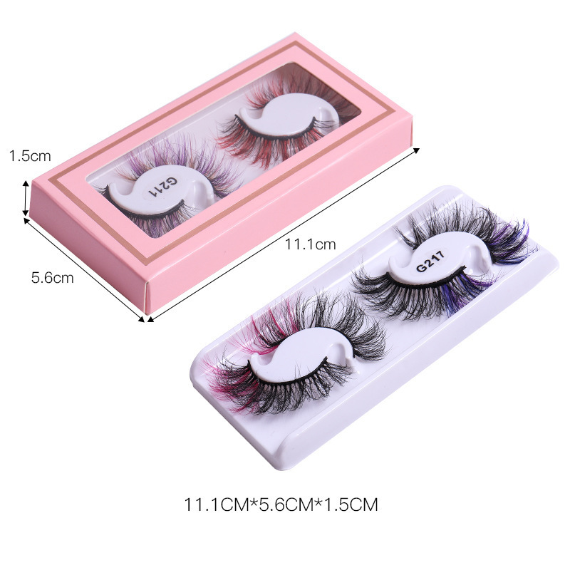 New color false eyelashes False Clear Band Eyelashes lashes Natural Look Eyeliner False Eyelash Set