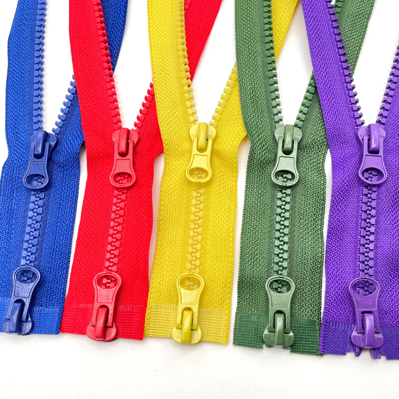 Directly Sales 5# Open End Resin Zipper Clothing Jacket Coarse Teeth Hard Material Resin Zipper