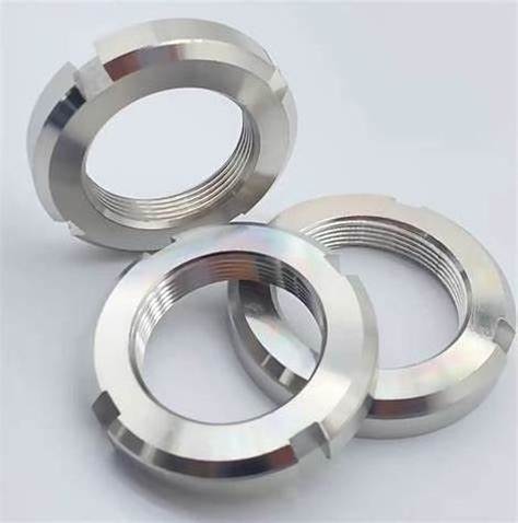 round nut  four groove fine teeth stop back anti-loosening