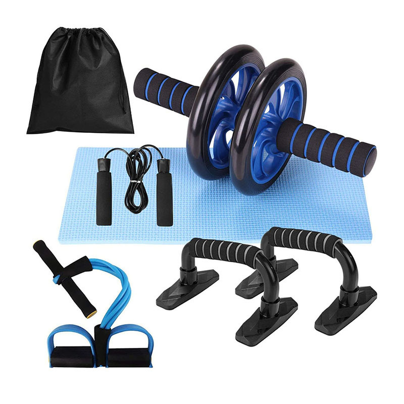 Wholesale And Hot Sale Ab Wheel Roller 5 Set 5 In 1 Ab Wheel Roller Kit Ab Exercise Abs Roller Multifunctional Abdominal Sit