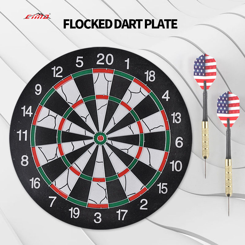 Factory Wholesale Price 18 Inch Double Sided Dart Board For Sisal  Board Game For Children Darts Board Pins