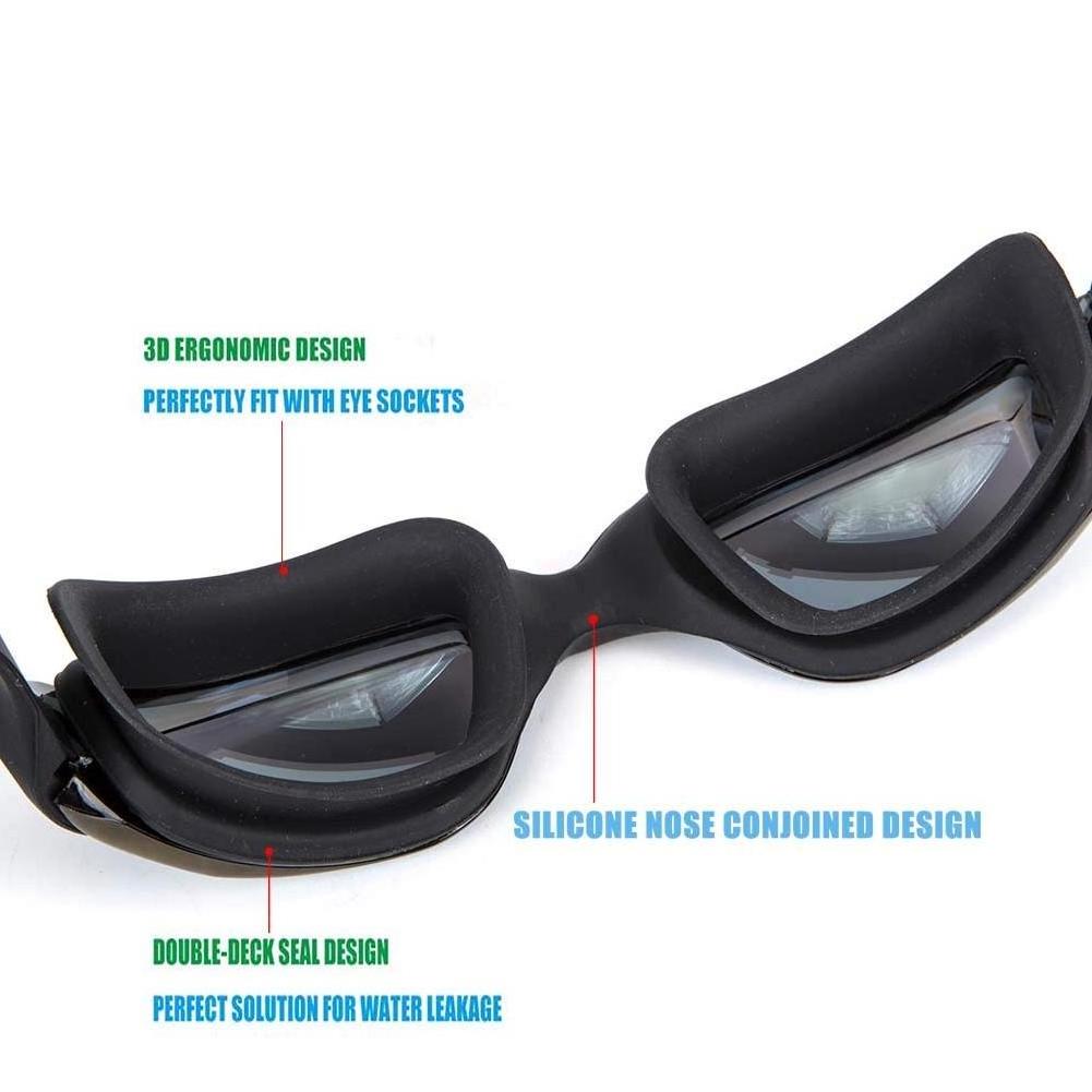 Swim Glasses Myopia Swim Goggles Prescription Waterproof Anti Fog Swim Eyewear Diopter Diving Mask for Adults Kids