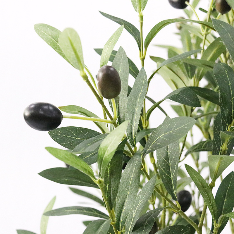 Nordic Style Bonsai Tree Artificial Olive Tree Faked Faux Olive Tree Plant for Shopping Mall Home Office Store Decoration