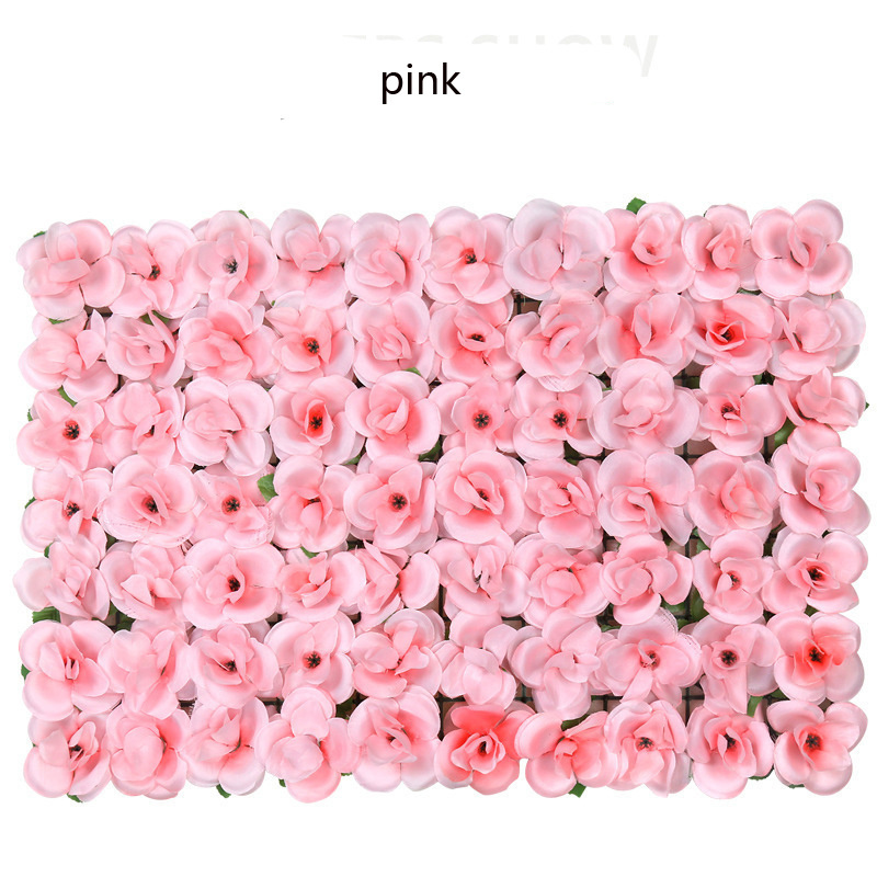 Artificial Flowers Wall Decoration  40*60 Decorative Silk Flower Panels Flower Wall for Home Party Wedding Photo Backdrop