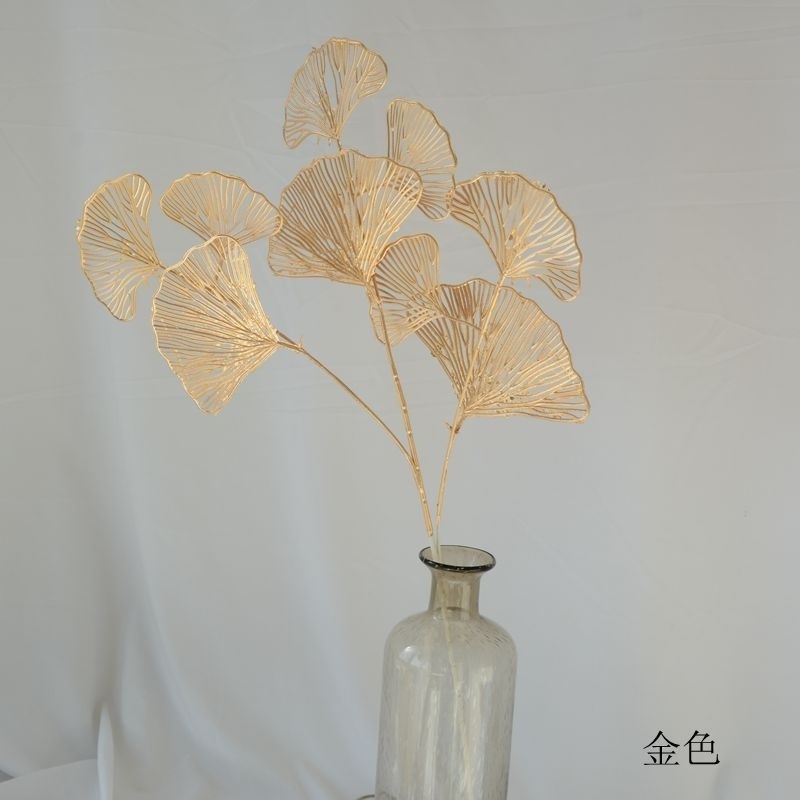 Wholesale Cheap New Product Ideas 2021 Valentines Day Home Decor Auchentoshan Heartwood Plastic Ginkgo Ginko Artificial Flowers