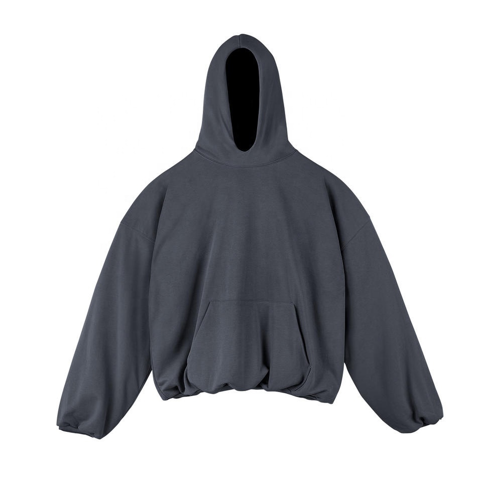 500 gsm Double Layer Hoodies Custom Heavyweight Puff Printing  Cropped Hoodie Men