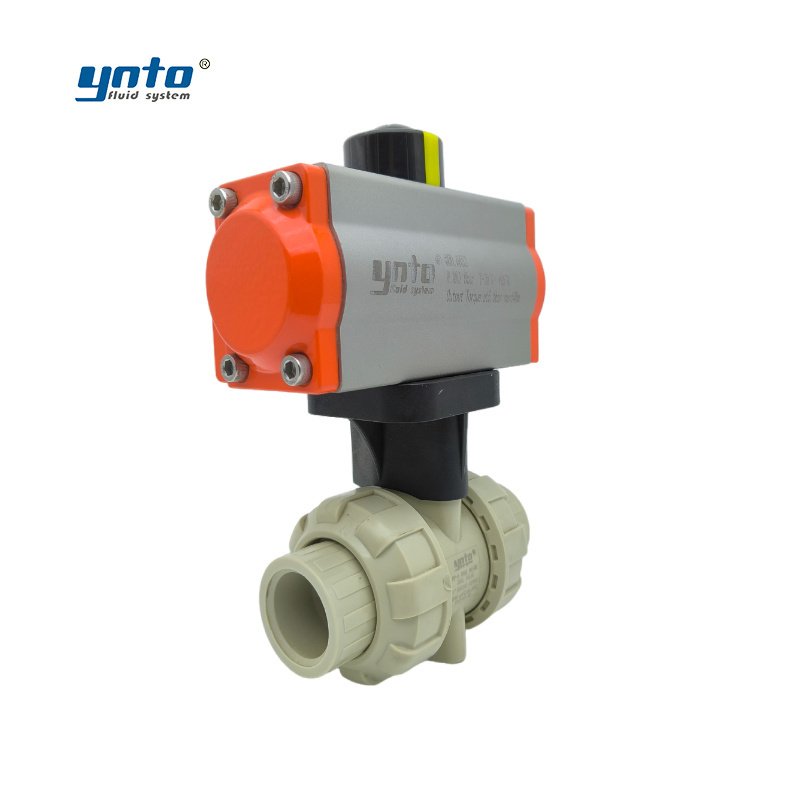 YNTO custom 2 Way double union industrial ball valve 1/2