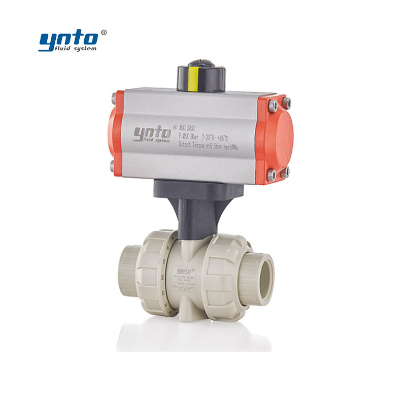 YNTO custom 2 Way double union industrial ball valve 1/2