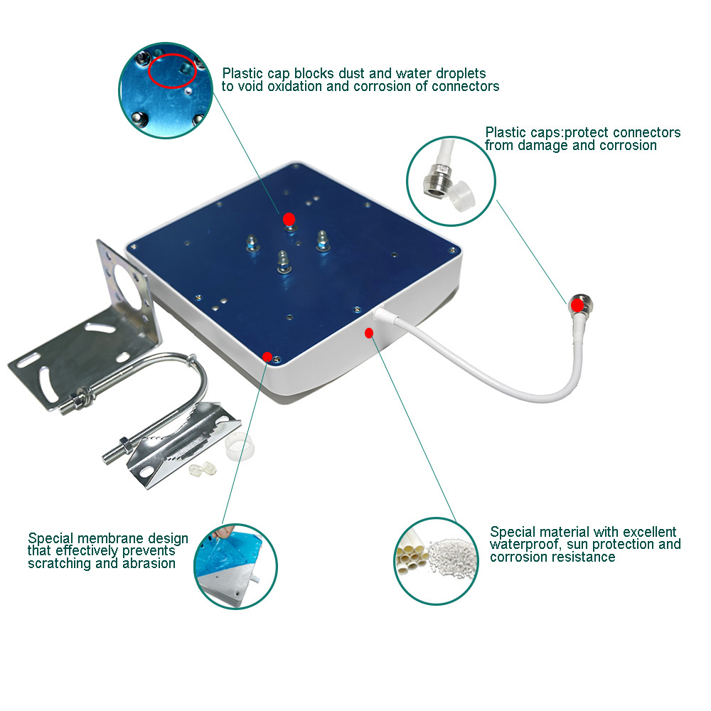 High Gain Directional 700-2700mhz Outdoor External Sma Mimo Lte Panel Communication 3g Gsm 5g Wifi Router 4g Antenna