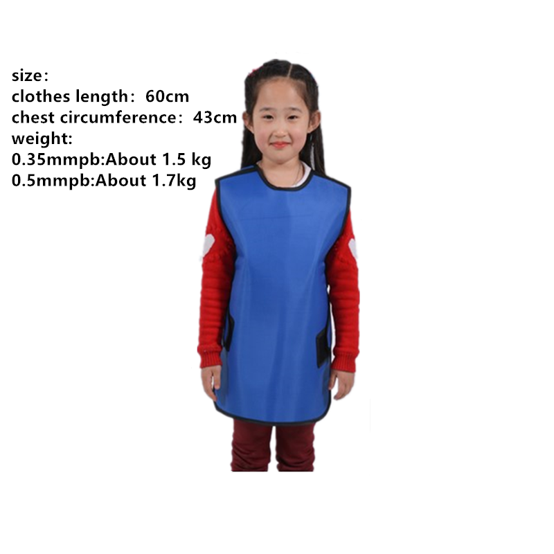 0.5mmpb X-ray resistant children's lead protective skirt+lead cap+lead scarf+lead glasses+lead gloves