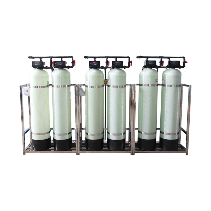 FRP regeneration ion exchange resin removing water filter magnetic hard water softener system for water treatment