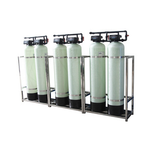 FRP regeneration ion exchange resin removing water filter magnetic hard water softener system for water treatment