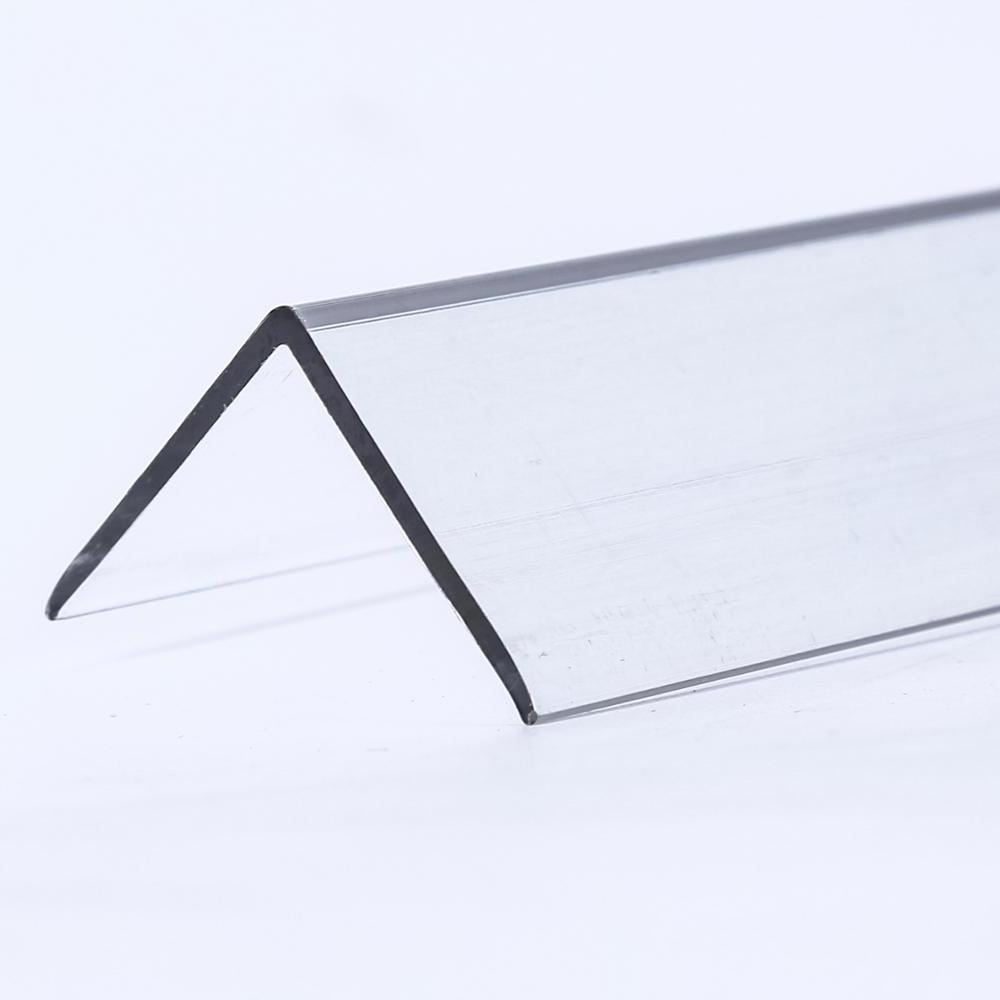 OEM Extruded Living Hinge Clear Plastic Extrusion PVC Corner