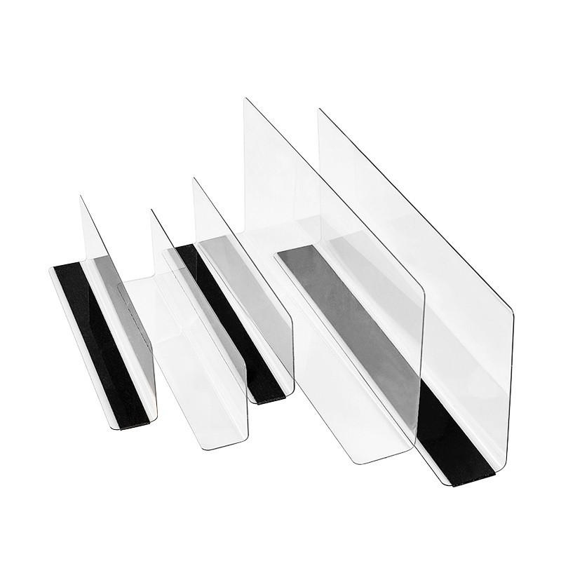 Factory Supplier Clear Magnetic Shelf Divider Stand for Closet