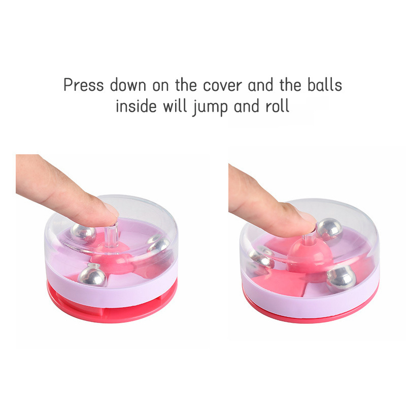 Decompression Running Ball Bead Disc Press Rotate Office Desk Hand Finger Vent Tool Stress Relief Sensory Fidget Toys for Kids