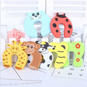 Child protection cartoon animal stop corner child shield door stopper holder child baby safety product