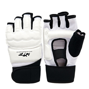 Customized WTF ITF Taekwondo Gloves Rubber Hand Gear Protector and Guard for Karate and Grappling