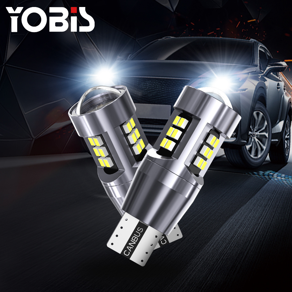 YOBIS 24SMD T15 6500K Reverse Light Amber White Red Backup Light Bulb Replacement Plug and Play LED Light Bulb