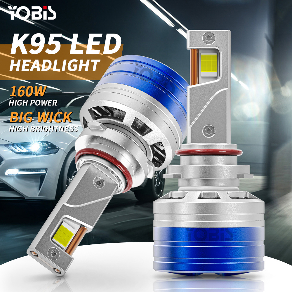 YOBIS Auto Lighting System 7547 LED 160W 12V 24V H1 H7 H11 9005 9006 9012 H4 Led Headlight High Low Beam Bulb