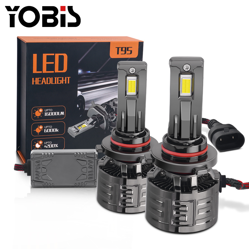 Yobis high brightest  led faros H1 H7 H4 H11 9005 9006  12000LM canbus luces h4 led headlights for auto